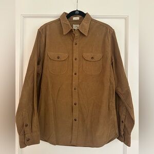 J.Crew Men’s Garment-dyed corduroy CPO shirt
